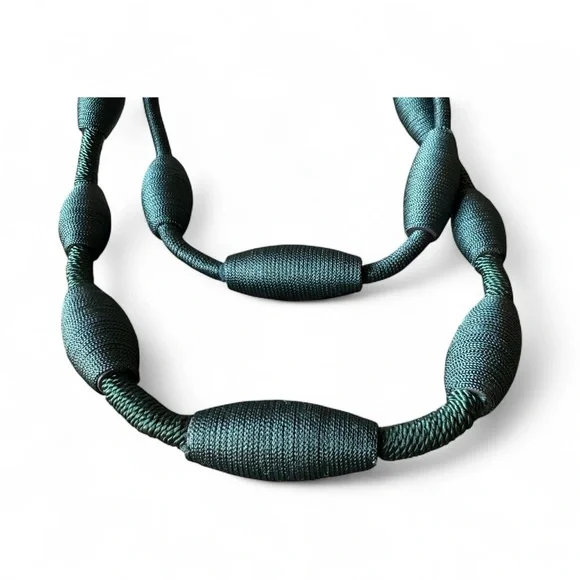 MaxMara Weekend Dark Green Layered Necklace - Picture 11 of 11